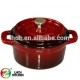 kitchen cookware 10 CM color enamel cast iron round mini dutch oven