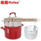 Red Non-stick 8.5'' Aluminum Dutch Oven Casserole with Steamer Insert